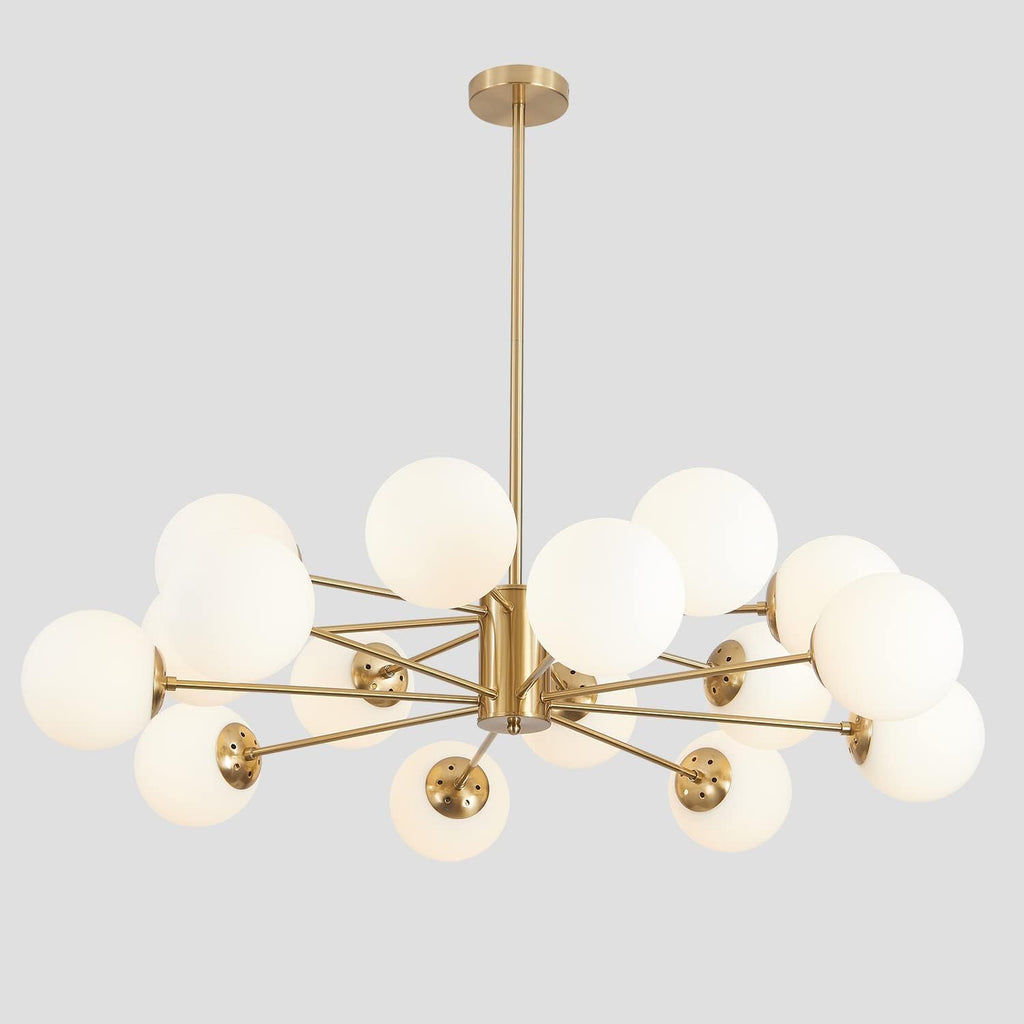 Lighting Brushed Brass Chandelier