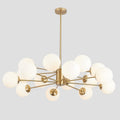 Lighting Brushed Brass Chandelier