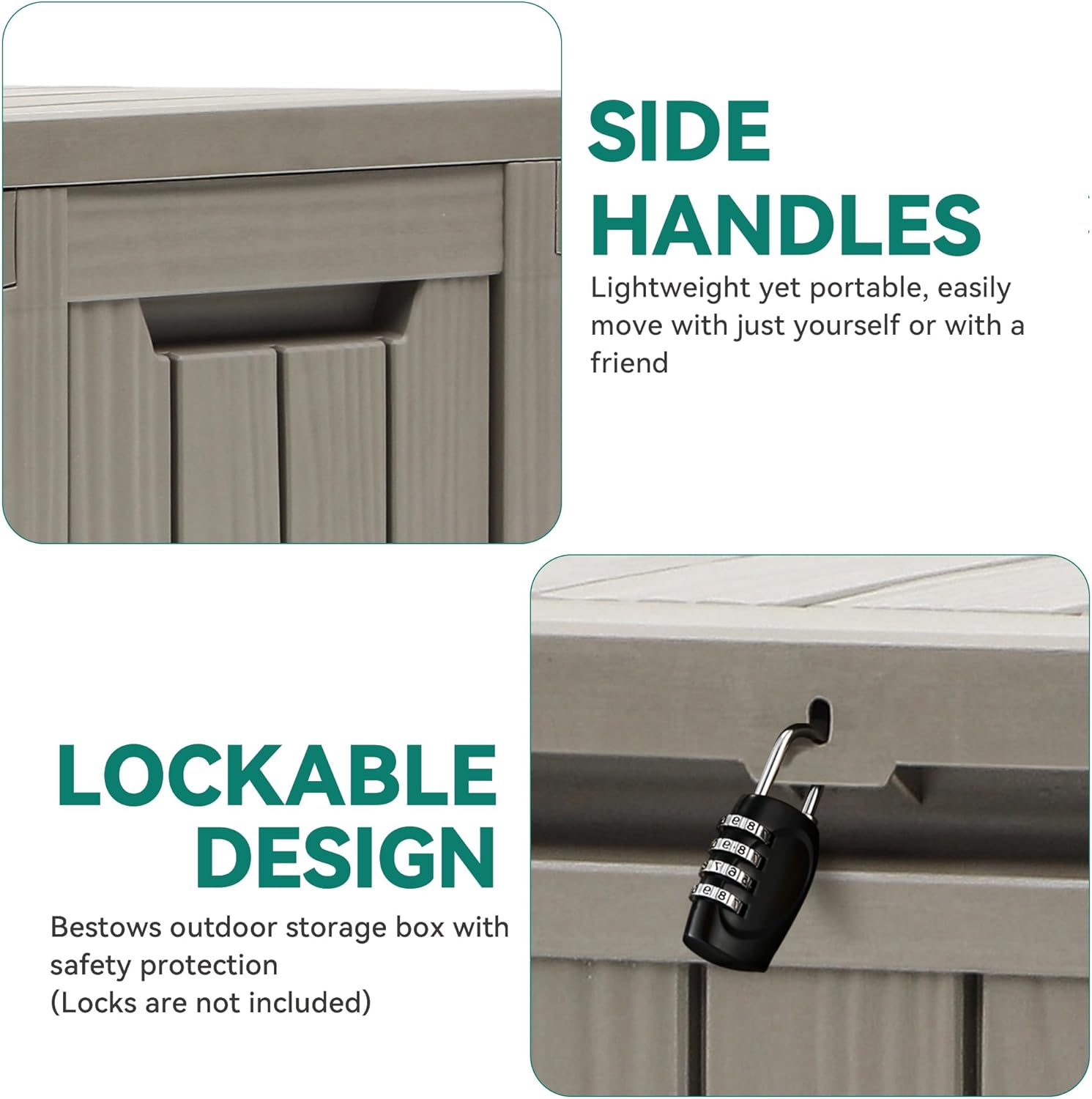 Outdoor Storage Box with Wheels