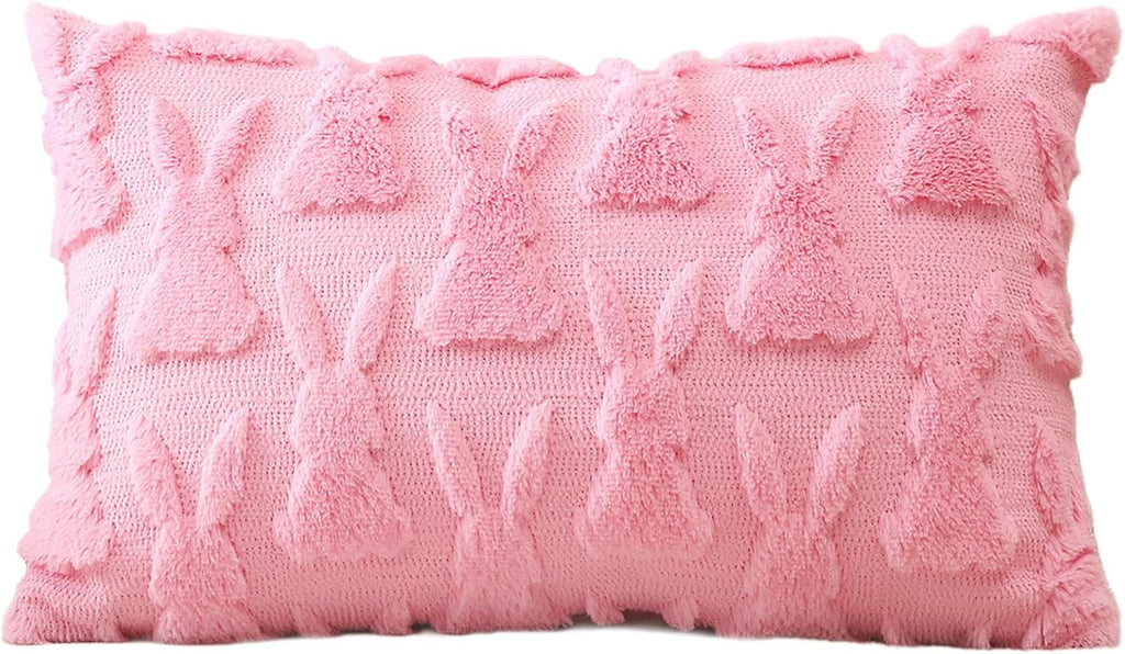 Easter Soft Plush Velvet Decorative Bunny Pillow