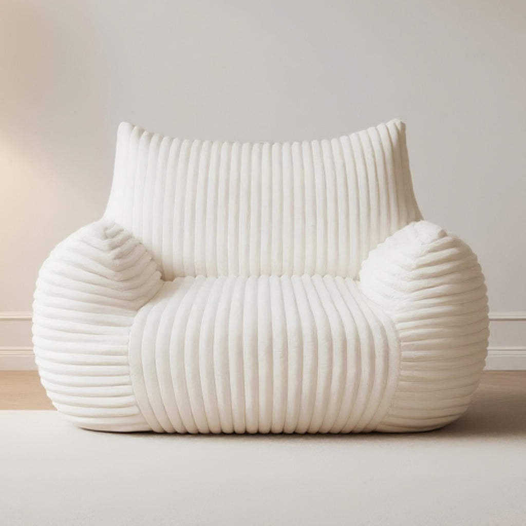 Ultra-Soft Fur Bean Bag Chair with High-Density Shredded Foam